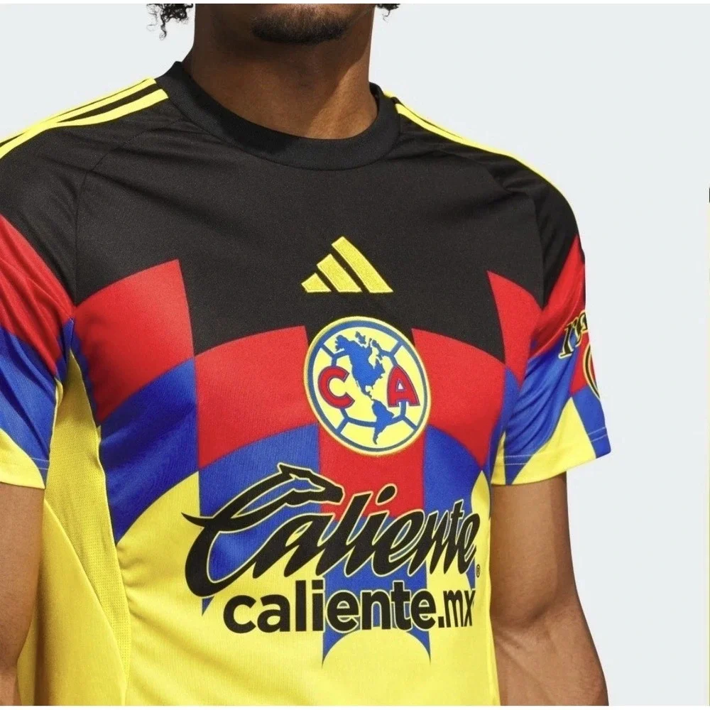 Adidas Club America Home Yellow Jersey 25/26 Size Large JN8612 Soccer Futbol